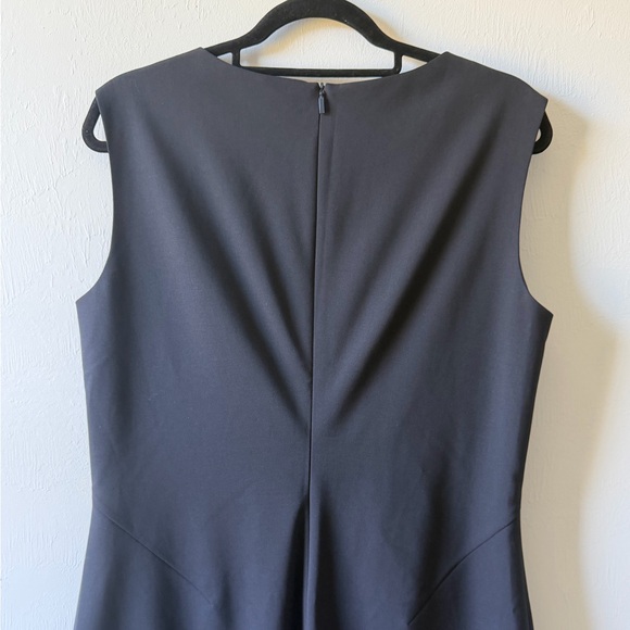 HUGO BOSS Black Midi Sheath Dress Women’s Size 10 Virgin Wool - Picture 5 of 15